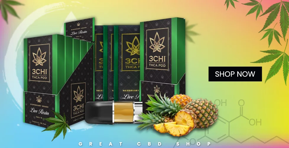 3Chi Dispensary Grade Live Resin THCa Pods – 1ml