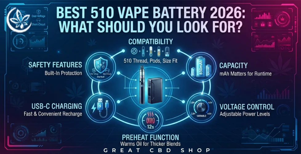 Best 510 Vape Battery 2026 What Should You Look For