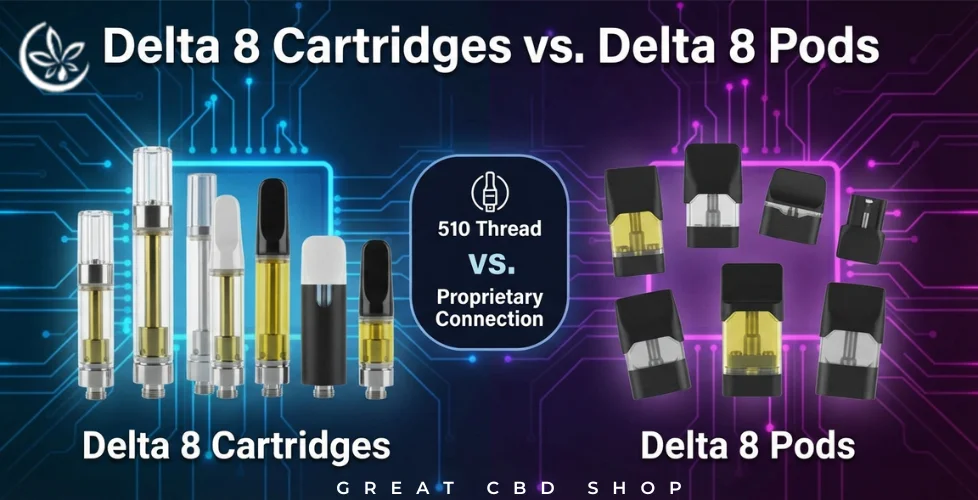 Delta 8 Cartridges vs. Delta 8 Pods