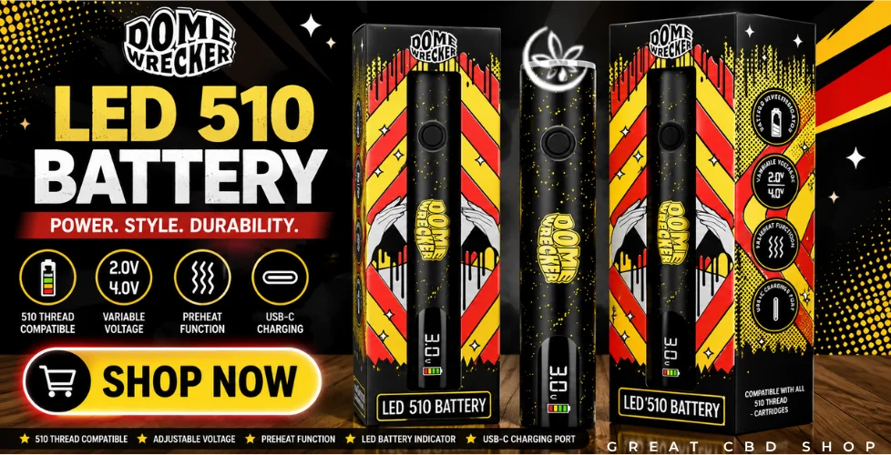 Domewrecker LED 510 Cartridge Battery 450mAh
