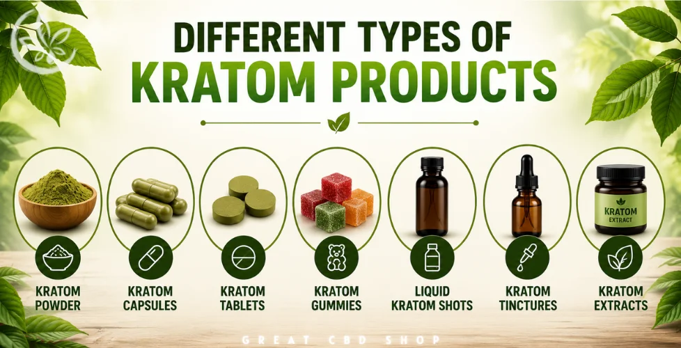Different Types of Kratom Products