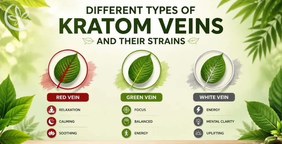 Different Types of Kratom Veins and Their Strains