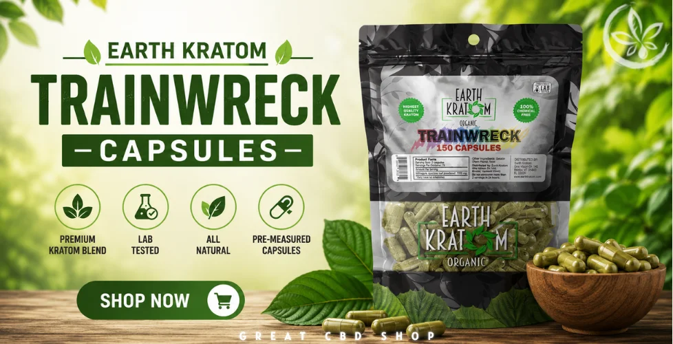 Earth Kratom Trainwreck Capsules