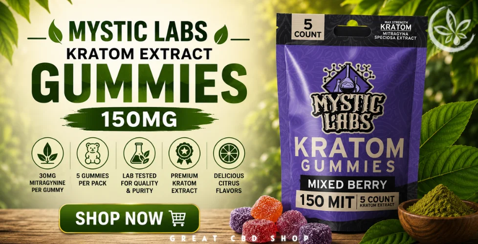 Mystic Labs Kratom Extract Gummies 150mg