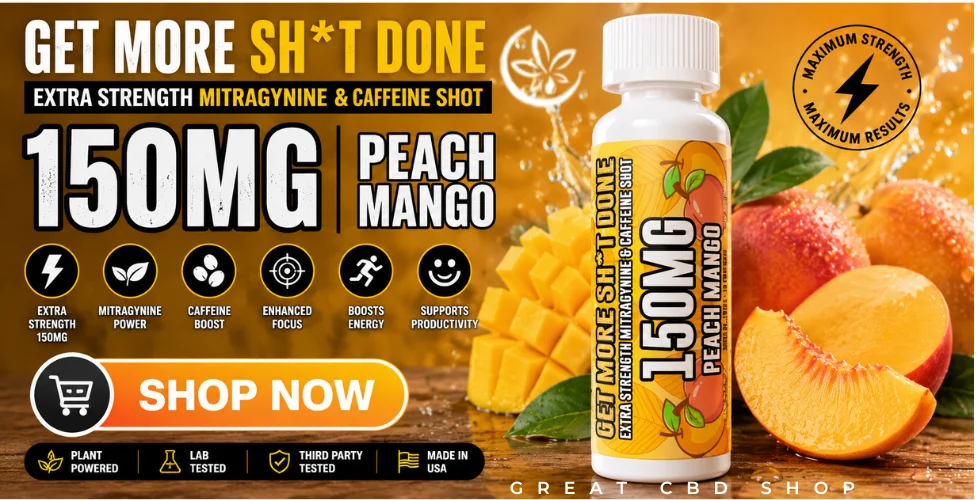 KratomX Kratom + Caffeine Liquid Extract Shot 2oz
