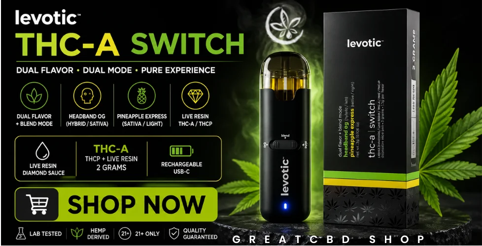 Levotic THC-A Switch Live Resin Disposable 3g