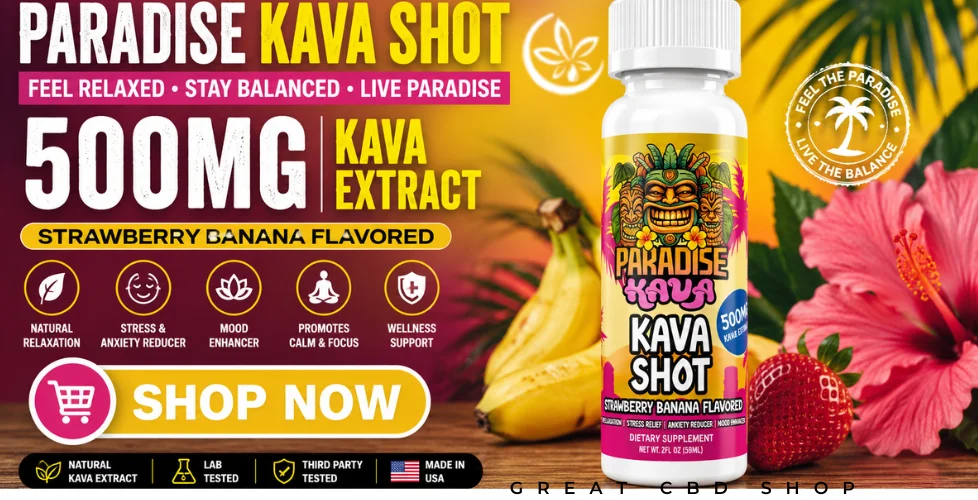 Paradise Kava Liquid Kava Extract Shot 2oz