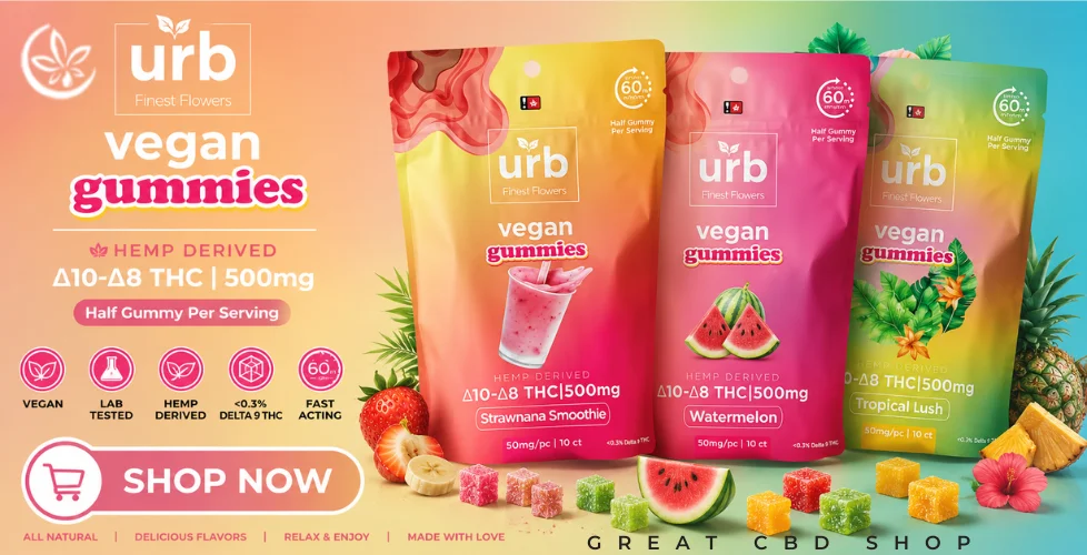 Urb Delta 8 – Delta 10 THC Gummies