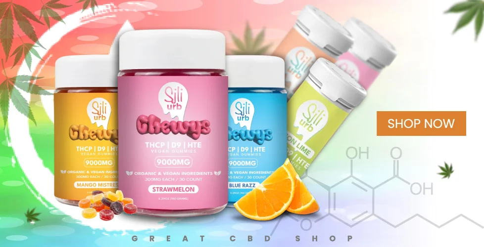 Sili x Urb Chewys THCP | D9 | HTE Gummies 9000mg