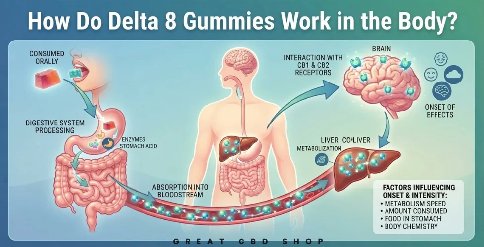 How Do Delta 8 Gummies Work in the Body?