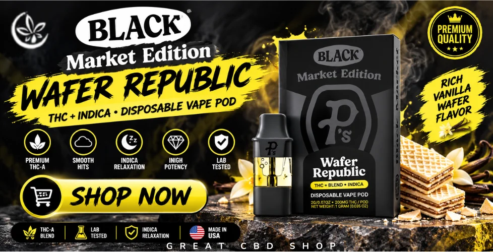 Pushin P’s Black Market Edition Pod System + 1000mg THCH Pod