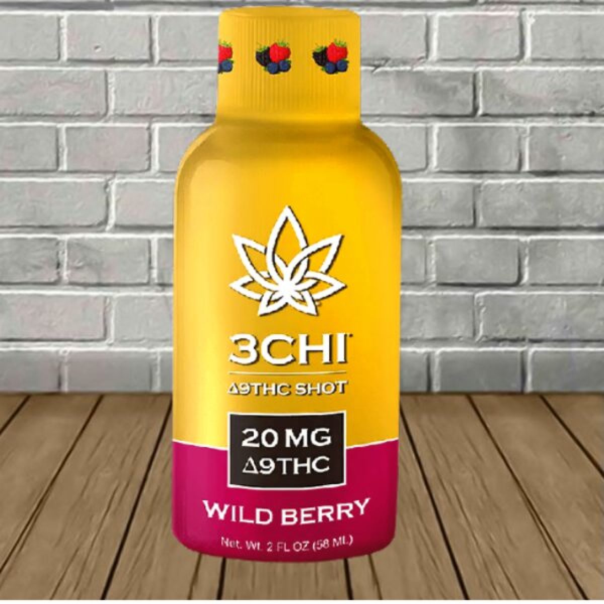 3Chi Delta 9 THC Shots-20mg Wild Berry - Great CBD Shop