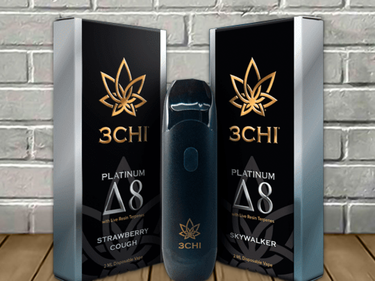 3Chi Platinum Live Resin Delta 8 THC Disposable 2ml - Great CBD Shop