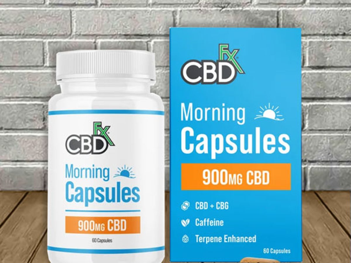 CBDfx CBD + CBG Morning Capsules - Great CBD Shop