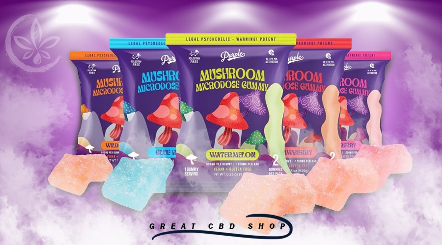 Purple Magic Amanita Mushroom Gummies