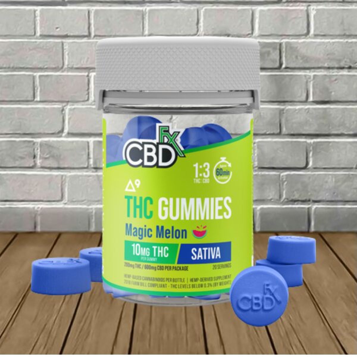 CBDfx D9 | CBD Magic Melon Gummy Jars - Great CBD Shop