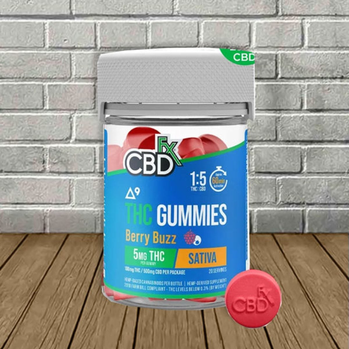 CBDfx Delta 9 THC + CBD Gummies Berry Buzz - Great CBD Shop