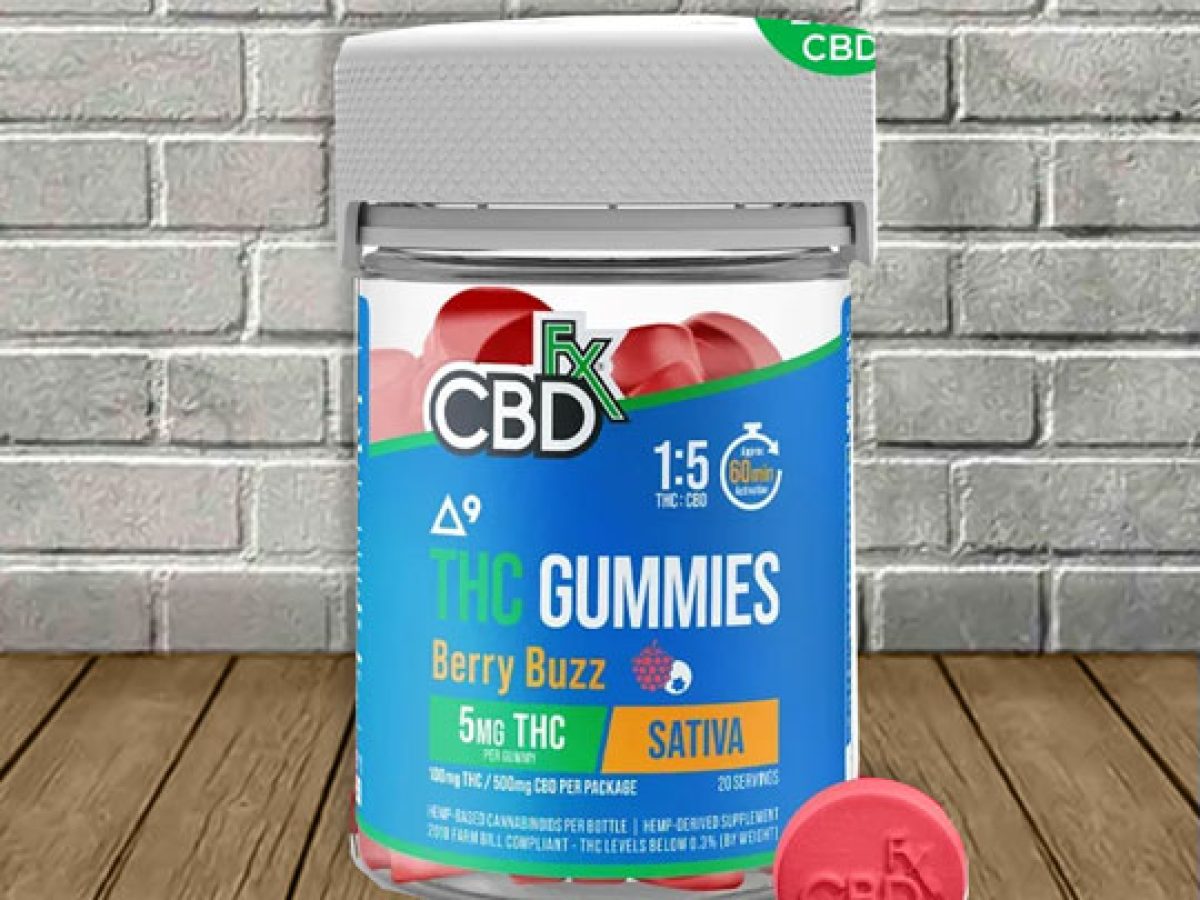 CBDfx Delta 9 THC + CBD Gummies Berry Buzz - Great CBD Shop