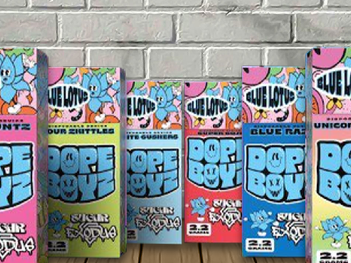 Sugar X Exodus Dope Boyz Blue Lotus Disposable Vape 2.2g - Great CBD Shop Sugar X Exodus Dope Boyz Blue Lotus Disposable Vape 2.2g - Great CBD Shop