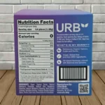 Urb D8 D9 Live Resin Gummies 200mg - 2ct-back of bulk case
