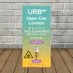 Urb Saucy THC Diamonds Vape Cartridge 2.2ml Purple Urkle Indica