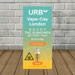 Urb Saucy THC Diamonds Vape Cartridge 2.2ml Tangie Banana