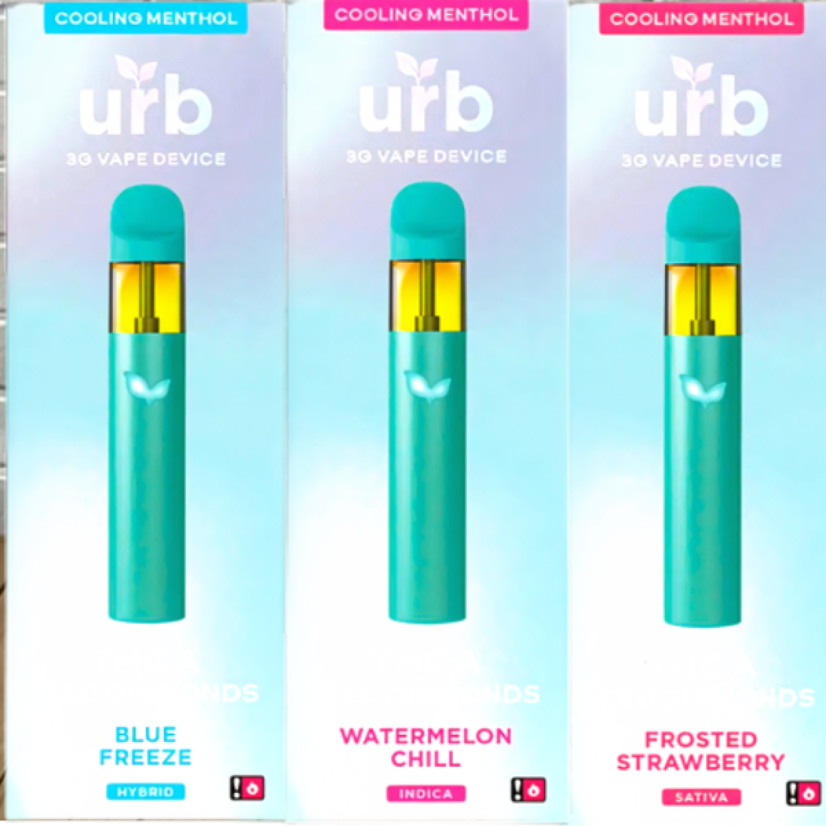 Urb THCa Iced Diamonds Disposable 3ml - DISCONTINUED - Great CBD Shop Urb THCa Iced Diamonds Disposable 3ml - DISCONTINUED - Great CBD Shop