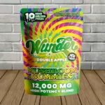 Wunder Entheogenic Sour Apple Mushroom + THCp Gummies 12000mg - double apple