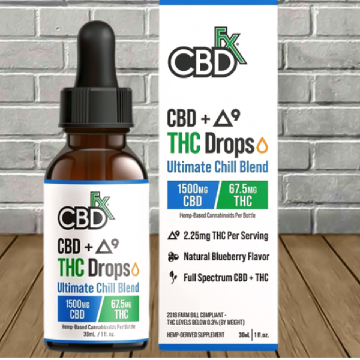 CBDfx Ultimate Chill Blend CBD + D9 Drops - Great CBD Shop