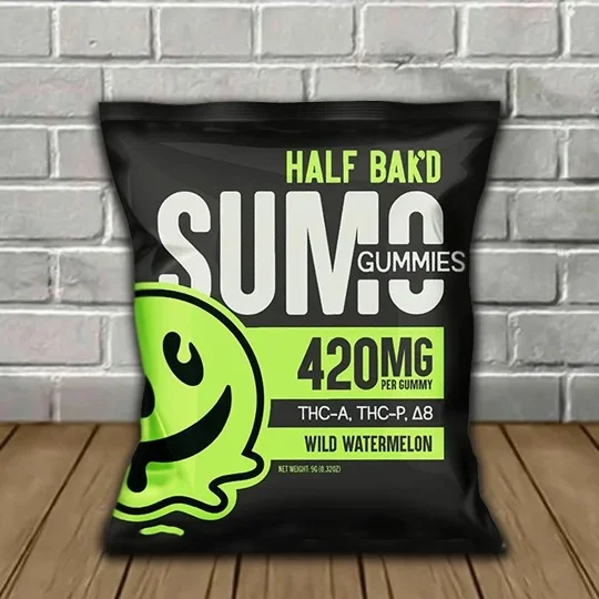 Half Bak’d Sumo Blend Gummies 2ct 420mg Wild Watermelon