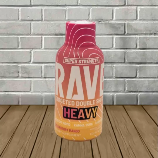 Rave Kratom HEAVY Kratom + Kanna + Gaba Shot 2oz