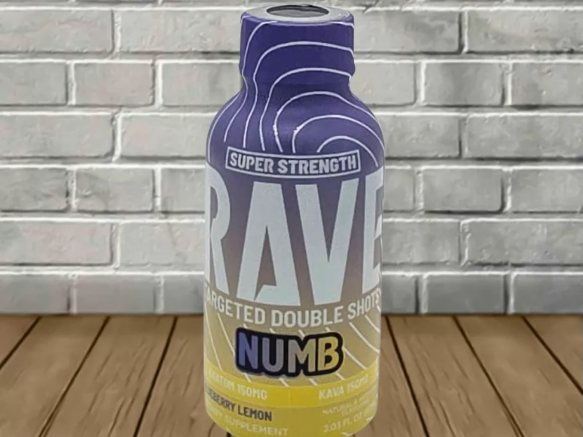Rave Kratom NUMB Kratom + Kava Shot 2oz - Great CBD Shop