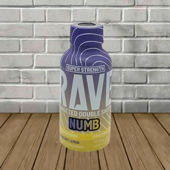 Rave Kratom NUMB Kratom + Kava Shot 2oz