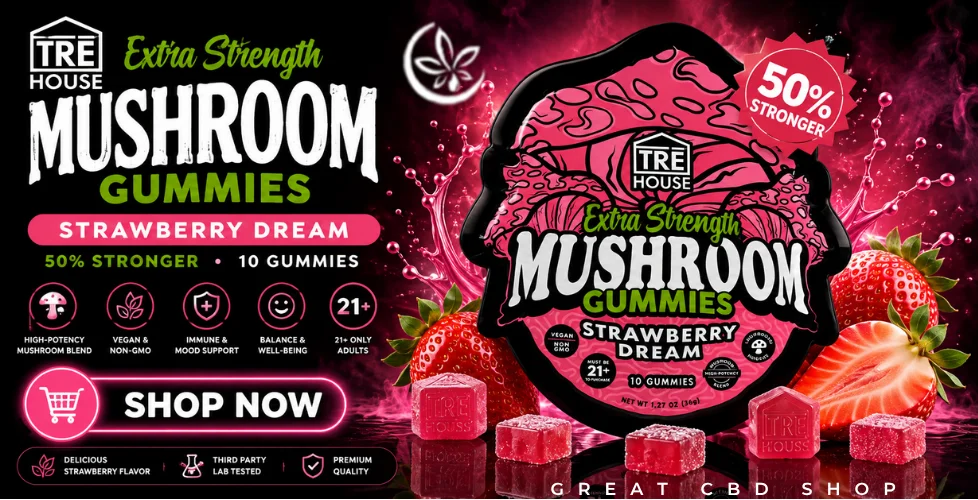 TRE House Extra Strength Magic Mushroom Gummies
