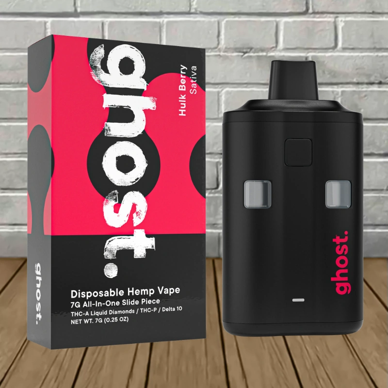ghost thc disposable vape Ghost All-In-One Slide Piece THCa Blend Disposable 7g