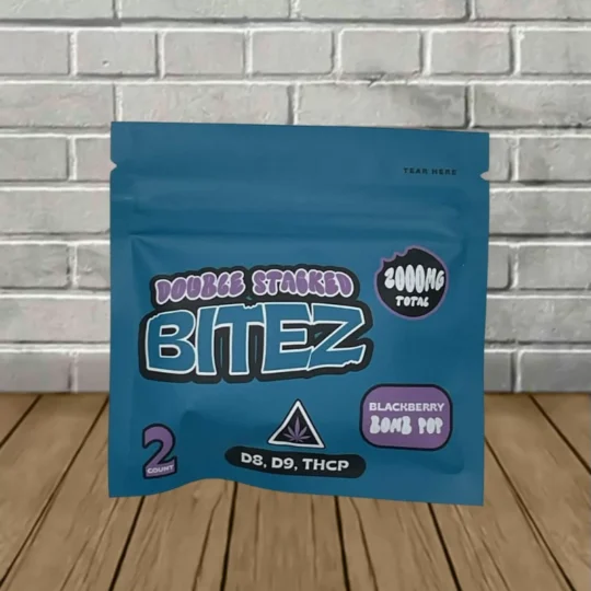 Ocho Extracts X Trip Drip X Sugar Double Stacked Bitez 2000mg - Blackberry Bomb Pop