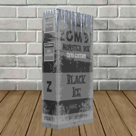 Zombi HHC+ THCP Monster Box Disposable 6g - Black Ice -- Indica