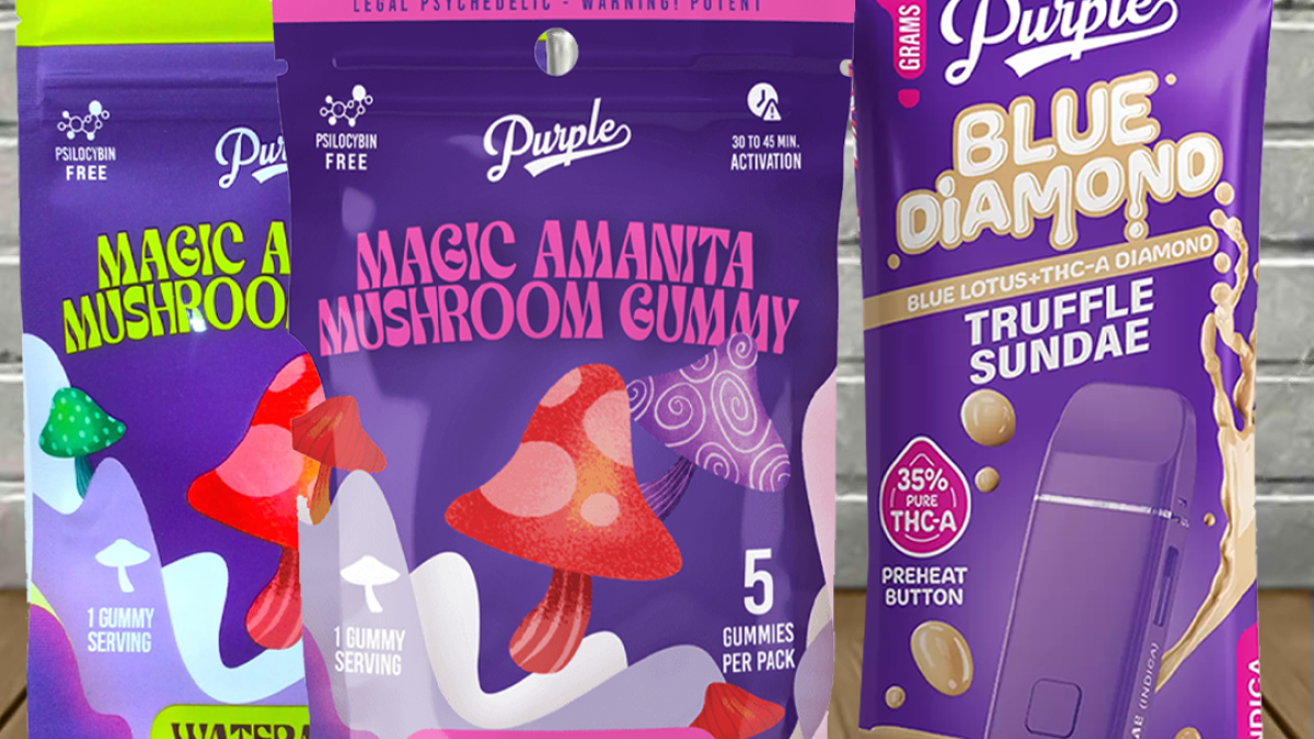 B2G1 Purple Gummies + Blue Lotus Disposable Bundle - Great