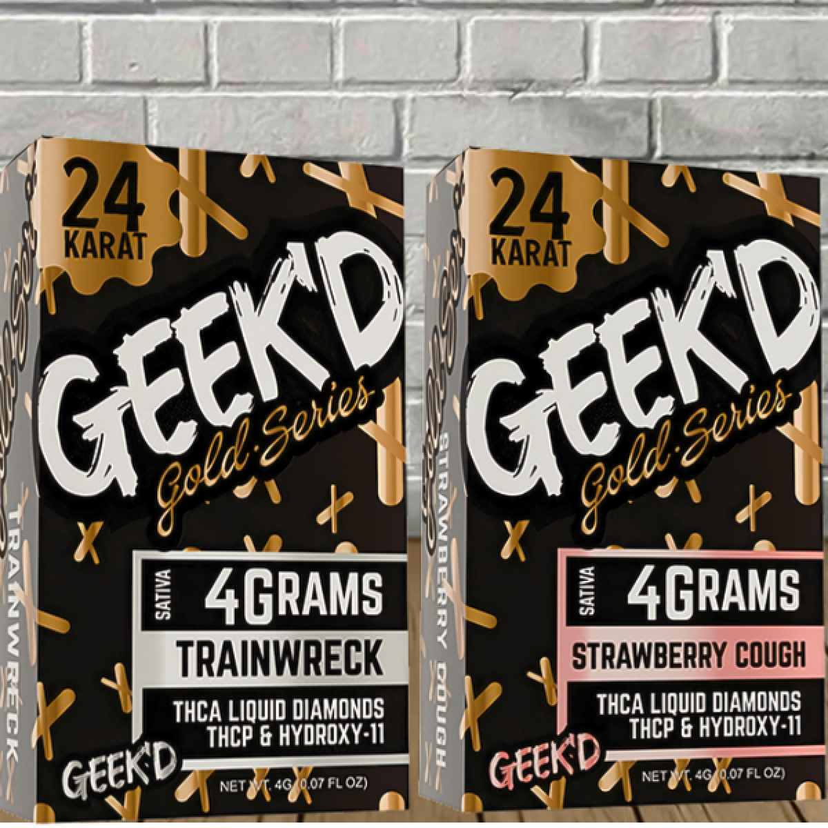 geek'd disposable vape instructions GEEK'D Extracts 24k Gold Series THCa + THCP Disposable 4g