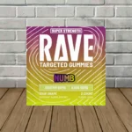 Rave Kratom Targeted Kratom Extract Gummies NUMB 250mg - NUMB -- 2ct Pack