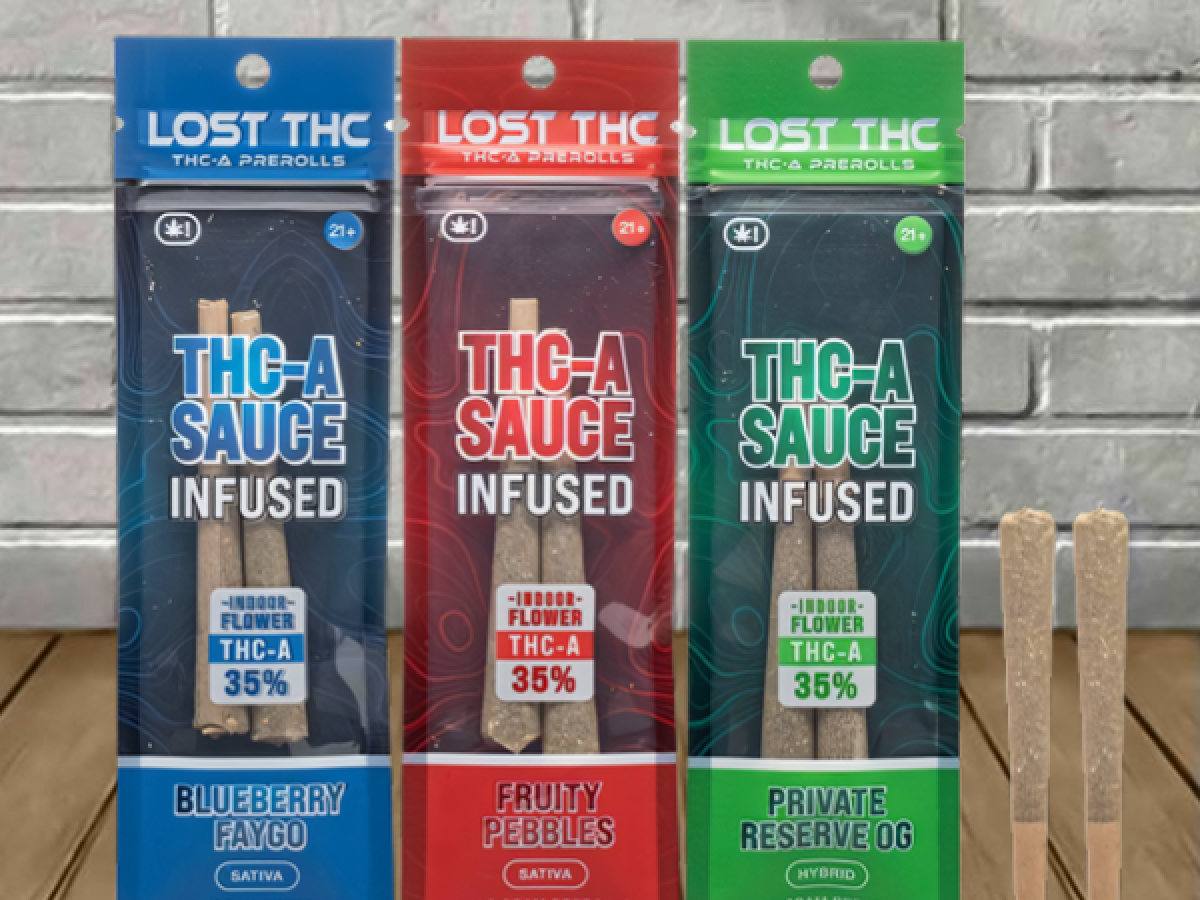 Lost THC 35% THCa Sauce Infused Pre-Rolls 4g - Great CBD Shop