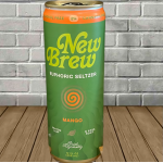 New Brew Kratom + Kava Botanical Seltzer 12fl oz Mango Flavor