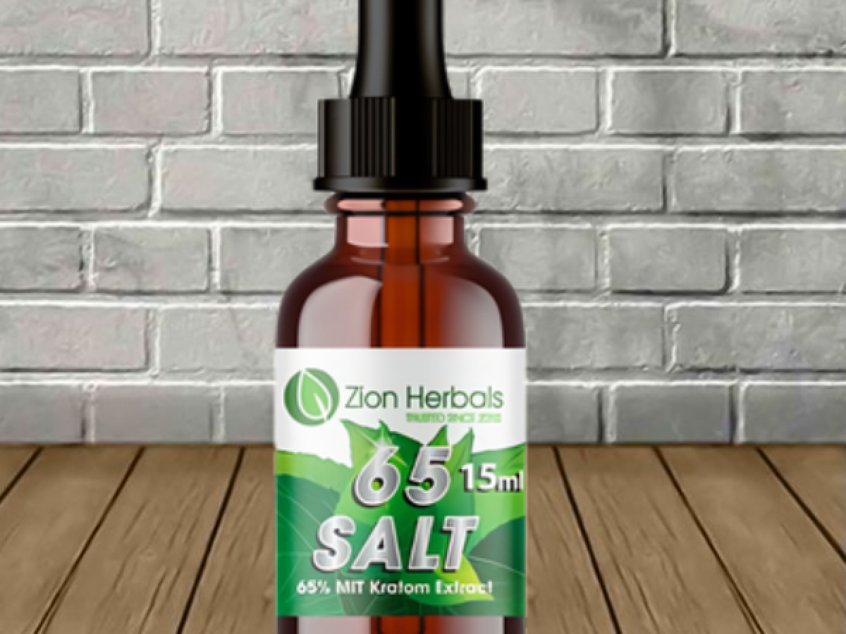 Zion Herbals 65 Salt 65% Liquid Kratom Extract 15ml - Great CBD Shop