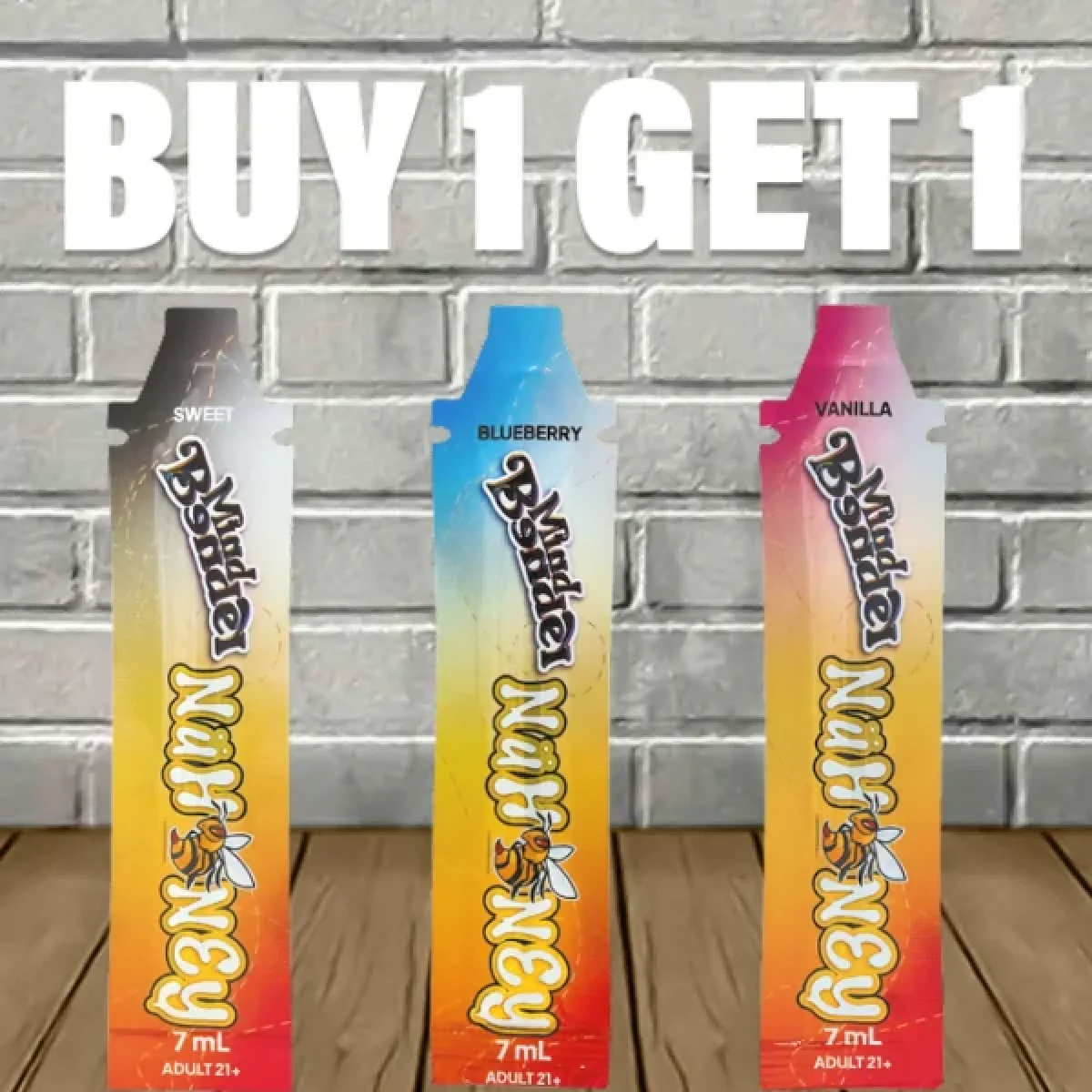 B1G1 Mind Bender Nühoney Mad Honey Squeeze Packs - Great CBD Shop