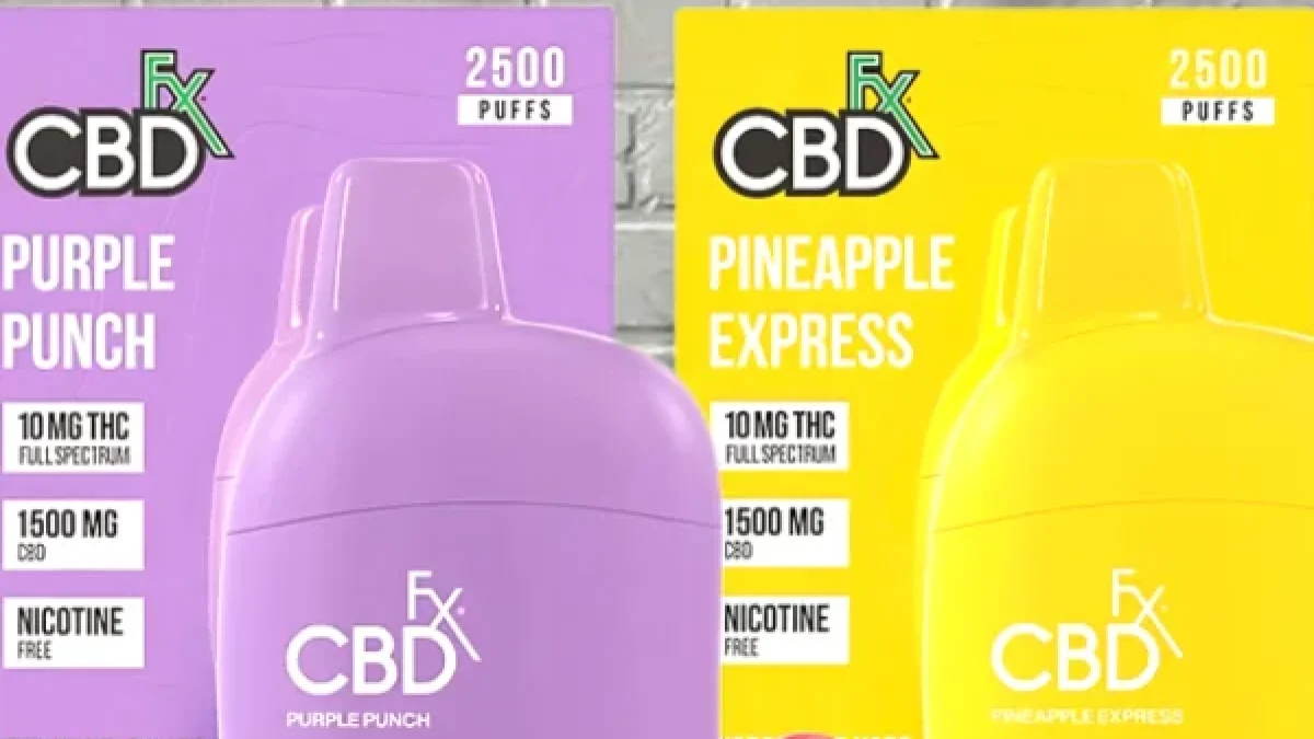 CBDfx Full Spectrum CBD + THC Disposable 2500 Puffs