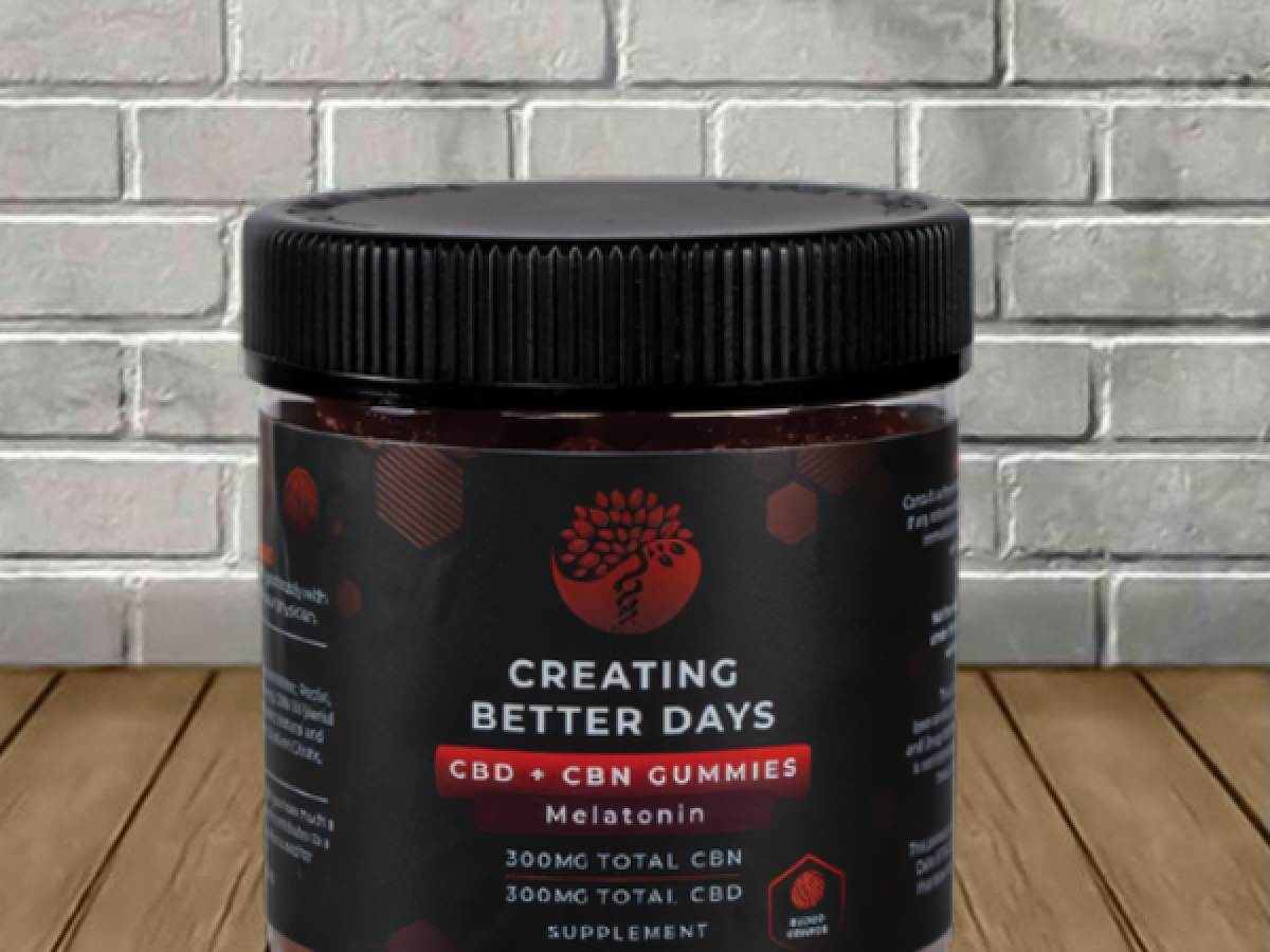 Creating Better Days CBD + CBN Gummy 600mg Blood Orange - Great