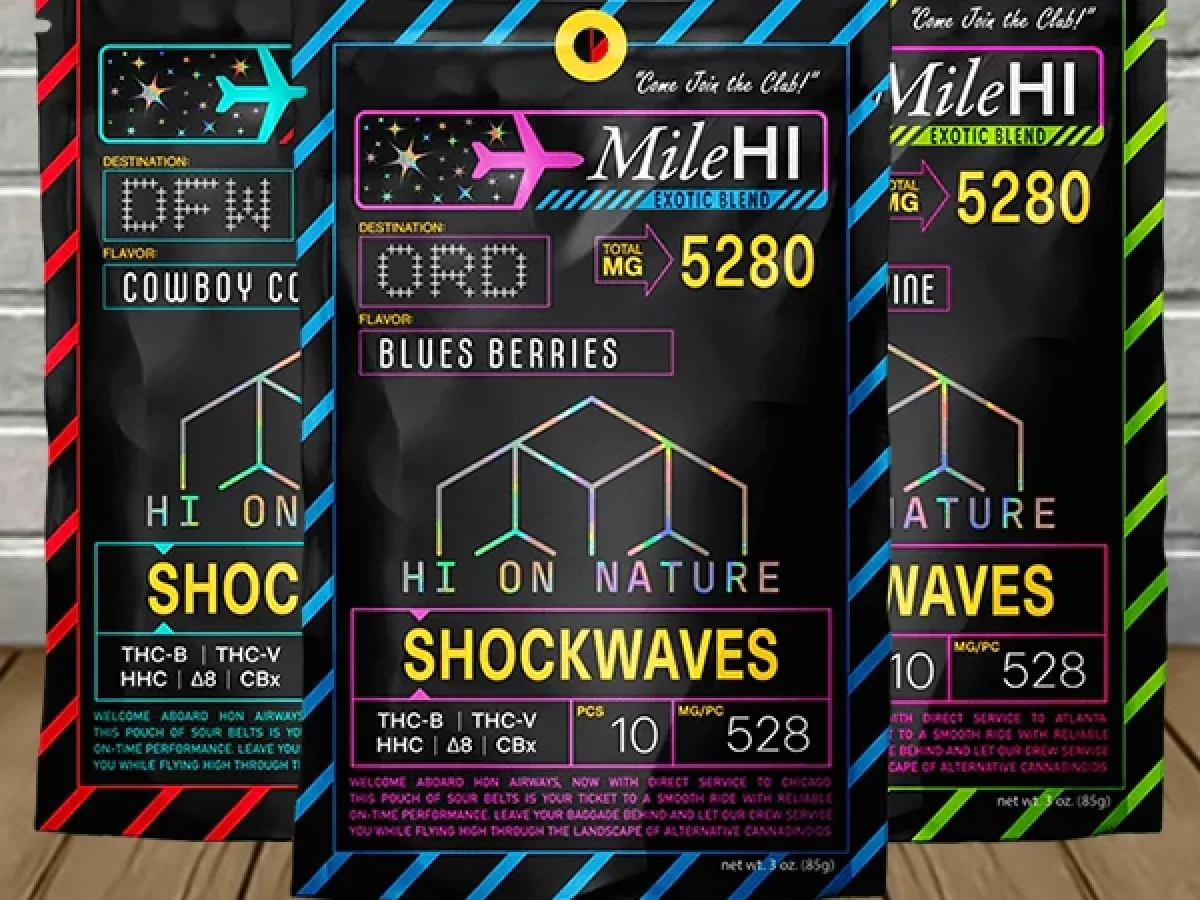 Hi On Nature Mile Hi Exotic Blend Shockwaves 5280mg - Great CBD Shop