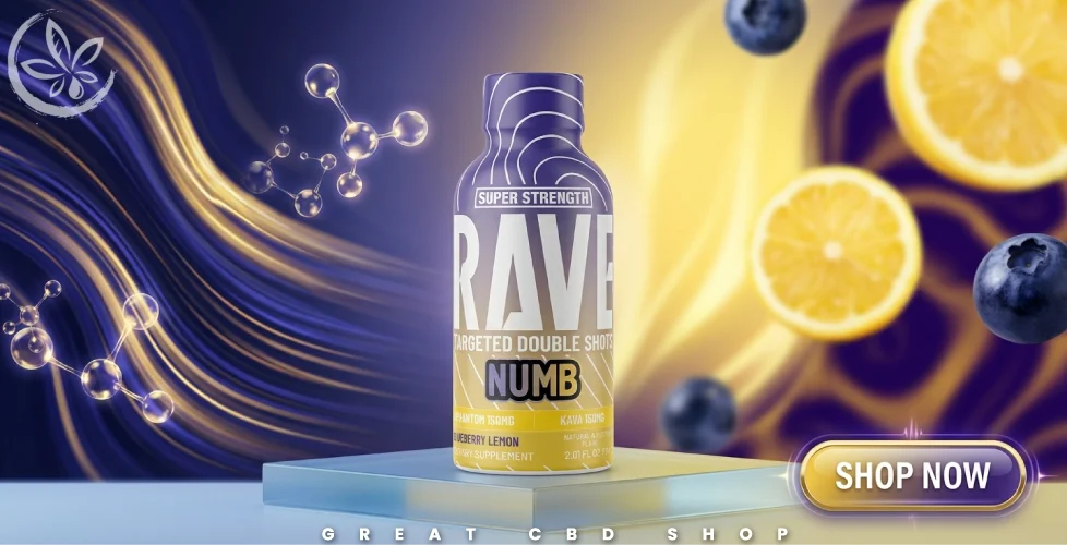 Rave Kratom NUMB Kratom + Kava Shot 2oz