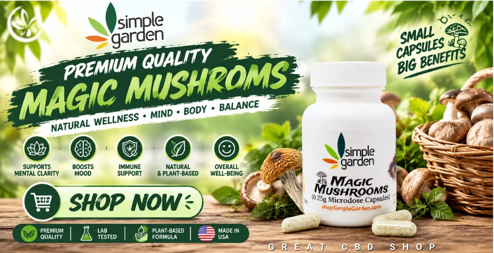 Simple Garden Magic Mushrooms Microdose Capsules 10ct