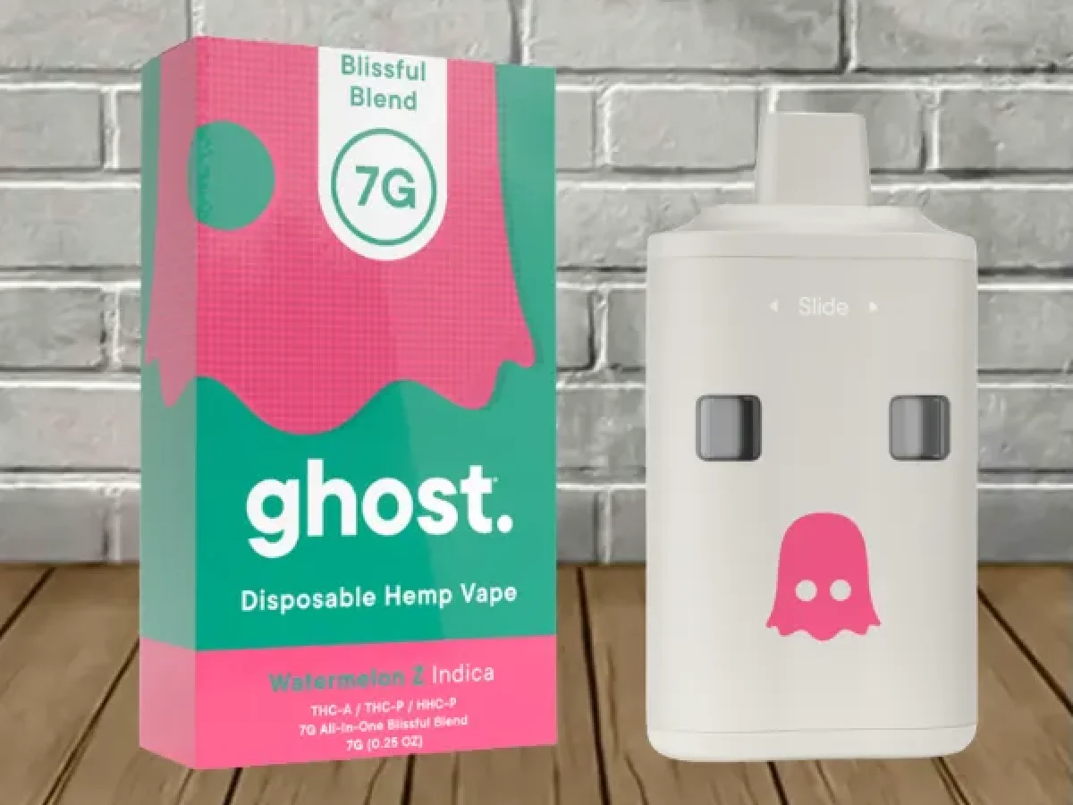 Ghost Blissful Blend Slide Piece Disposable 7g - Great CBD Shop Ghost Blissful Blend Slide Piece Disposable 7g - Great CBD Shop